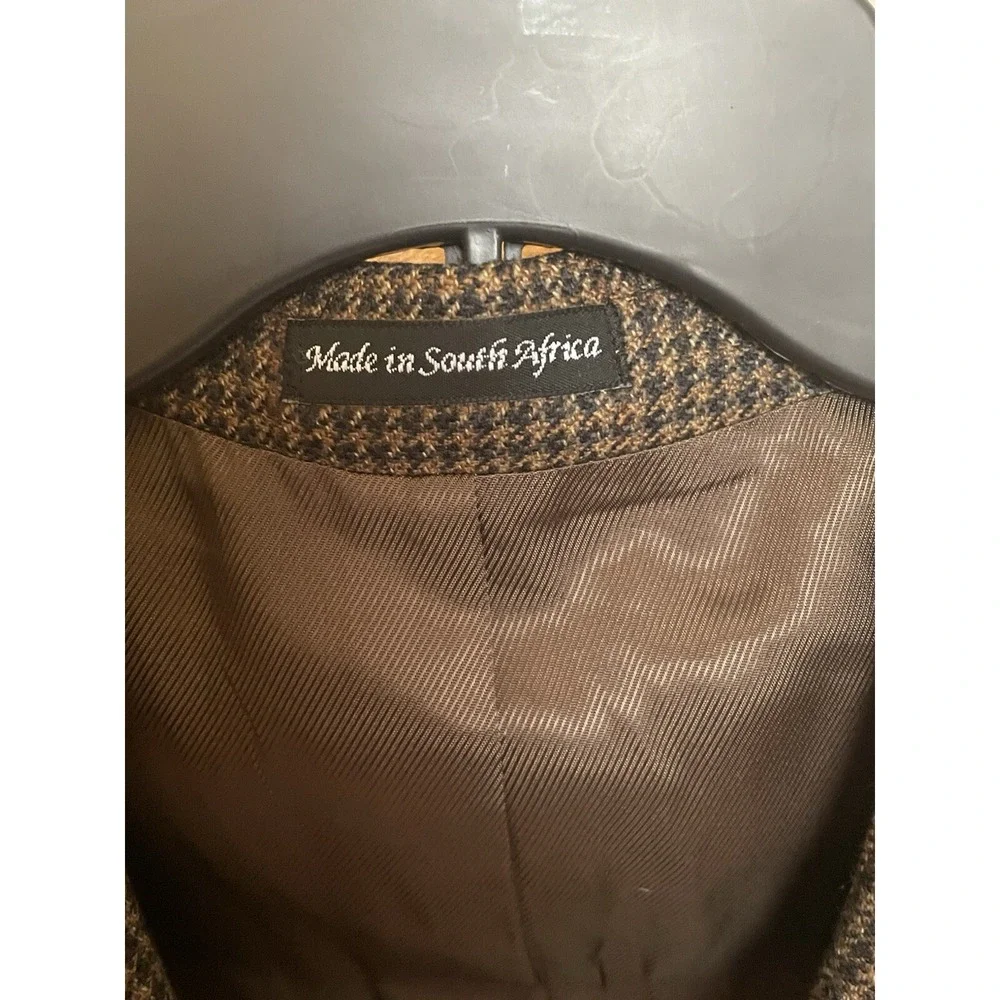 RBM Collection 42L Sport Coat 100% Wool ‎ Brown 2 Button
